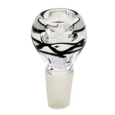 Heavy Glass Bowl w/ Stripe 14mm